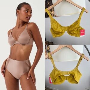 NWT Spanx Satin Unlined Full Coverage Bra